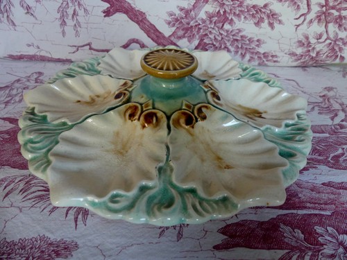 Oyster plate orchies 1890 very - plate,
