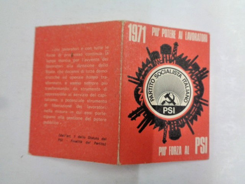 Tessera partito socialista - tessera,