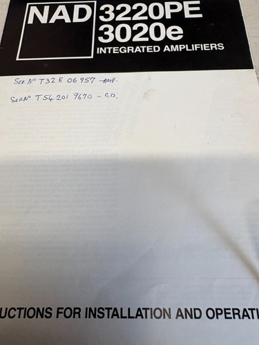 Nad 3220pe 3020e - 3220pe,