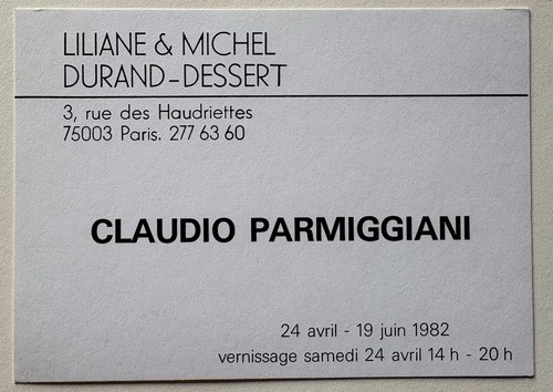 Claudio parmiggiani carton - claudio,