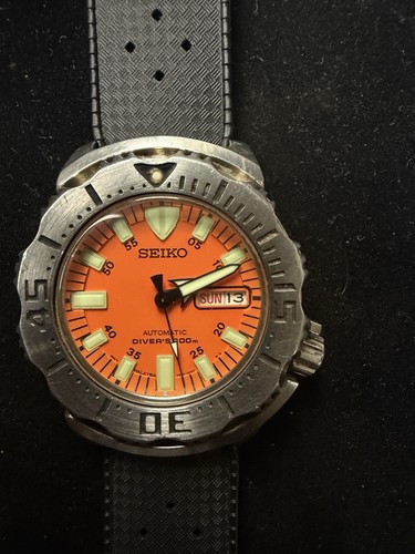 Orologio subacqueo arancione - orologio,