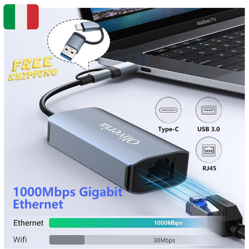 Adattatore usb ethernet - adattatore, a