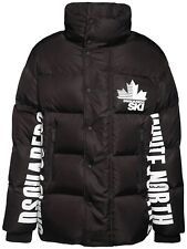 Piumino Nero Logo Dsquared2