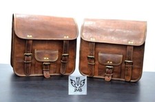 2 borse da sella marroni in