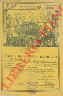 Militaria foglio di congedo - militaria,