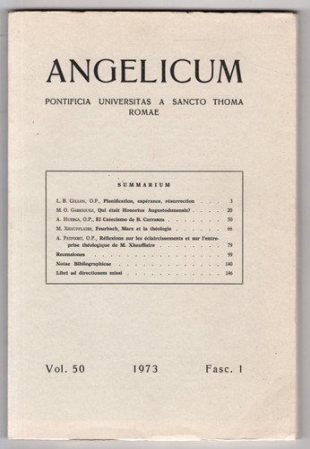 Angelicum fasc vol 50 - fasc,