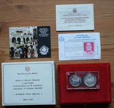 San Marino–Dittico monete d'argento “I Centenario morte Giuseppe Garibaldi" 1982