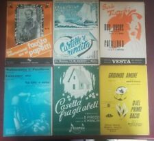 SPARTITO MUSICALE D'EPOCA ANNI '50 / '60 - LOTTO DI 60 PEZZI  