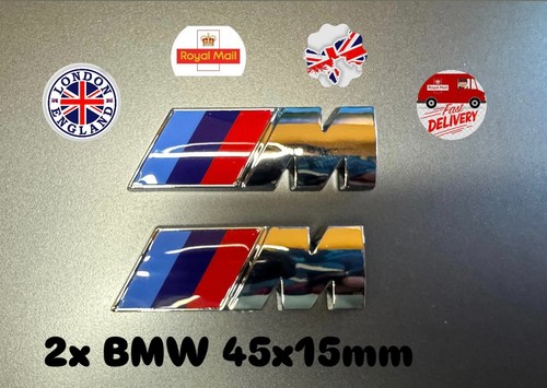Bmw sport emblema cromato - 2x,