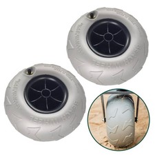 Set ruote di ricambio pronte per terreni sabbiosi per carrelli da spiaggia mater