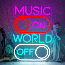 Music On, World off Neon Led