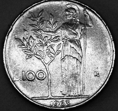 Moneta 100 lire italia 1963 - moneta,