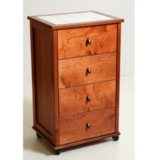 Cassettiera poker legno con - cassettiera,