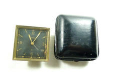 VECCHIO ORLOGIO SVEGLIA DA VIAGGIO ANGELUS 8 GIORNI  FUNZIONA MA + 1 ORA TRIZIO