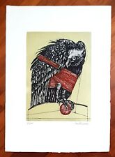 Valeriano Trubbiani Macerata Ancona Aquila acquaforte originale firmata anni 70