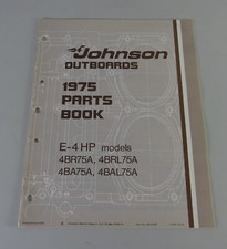Catalogo Parti OMC Johnson Fuoribordo E-4 CV Modelli Stand 3/1975