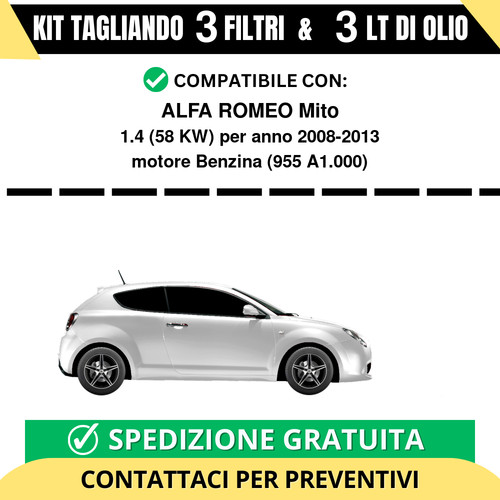 Tagliando per alfa romeo - per, mito