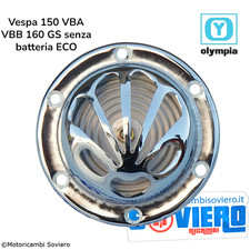 Claxon Cromato a Ventaglio Vespa 150 VBA VBB 160 GS senza batteria ECO
