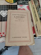 LAZZARO - L. PIRANDELLO - MASCHERE NUDE - MONDADORI 1929 