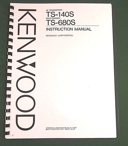 Kenwood 140s manuale - kenwood, ts-140s
