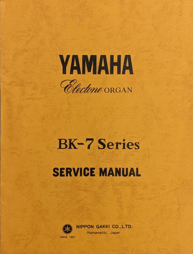 Yamaha service manual - bk-7,