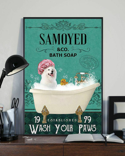 Samoyed and sapone bagno - co,