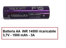 Batteria AA UR14500 Litio ricaricabile  Vapcell per rasoi e spazzolini elettrici