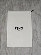 Autentico Fendi Roma Dust Bag 17,5x11,5 copriscarpe da viaggio