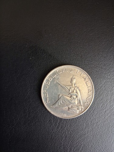 Moneta argento 500 lire italia - 500,