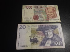 2 BANCONOTE 1000 LIRE SERIE EH