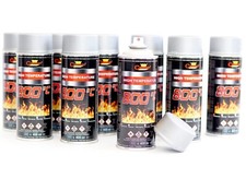 Vernice per forno vernice per forno vernice termica vernice di scarico resistente al calore fino a 800 ° C argento 400 ml