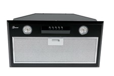 Gurari Cappa Aspirante 52 cm Nera - GCH B 051 BL 52, Cappa da Soffitto