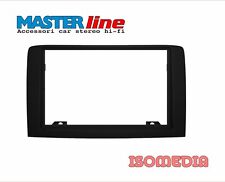 MASCHERINA AUTORADIO DUE DIN PER FIAT IDEA DAL 2005 IN POI. COLORE NERO.