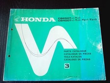 Honda CB 250 400 T CB250 CB400 1980 Catalogo Ricambi Parts Catalogue Catalogue List