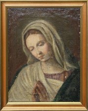 Madonna in preghiera, olio su