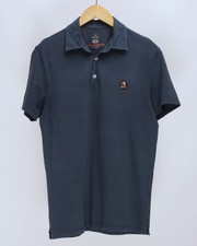 Polo uomo PARAJUMPERS blu stile tinto in capo sbiadita manica corta blu taglia M