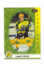 2002-03 CZECH OFS #80 Lukas Valko,  HC Vsetin
