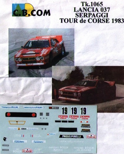 Decal lancia rallye 037 - rallye,