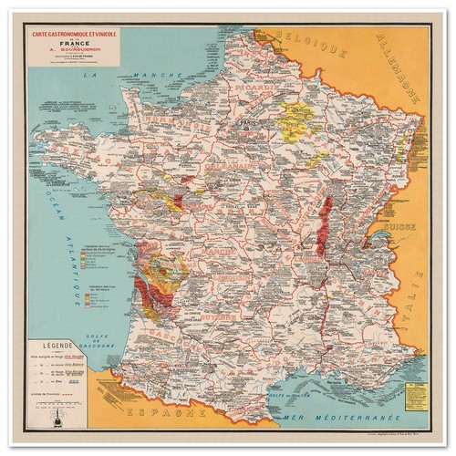 Cucina francese gourmet mappa - francese,