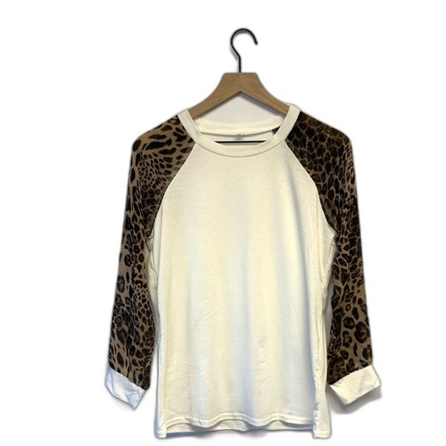 Top raglan donna bianco