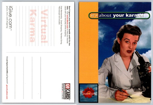 Cartolina pubblicitaria gocard - cartolina,