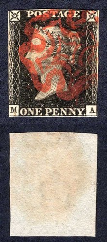 Penny black croce rossa - (ma),