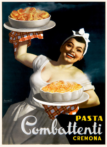 Poster pasta combattenti - pasta,