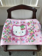 Tappetino lungo Sanrio 2001 vintage Hello Kitty fragola selvatica design floreale nuovo con scatola