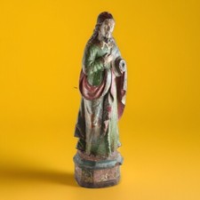 ?  Antica scultura in legno fine 800 San Giuseppe