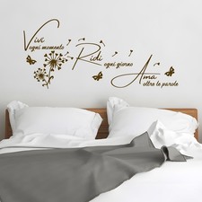 Adesivo Murale "Vivi Ridi Ama"