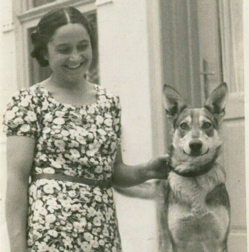 Foto vintage donna sorridente - foto,