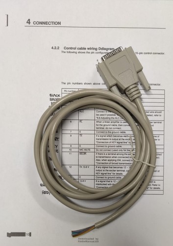 Control cable for jrc - control,