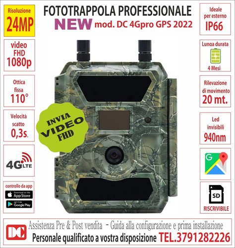 Fototrappola professionale 4g - professionale,