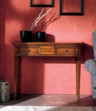 MOBILE CONSOLLE TAVOLINO INGRESSO IN LEGNO NOCE CLASSICO VINTAGE